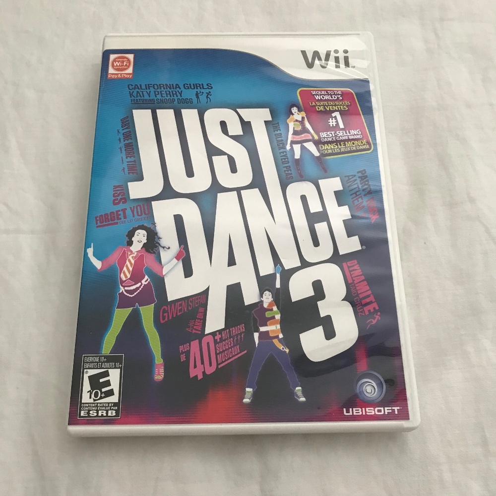 Nintendo Wii Just Dance 3 Disc Manual Included